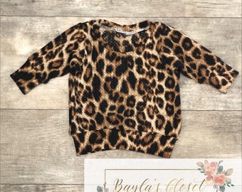 baby leopard sweater