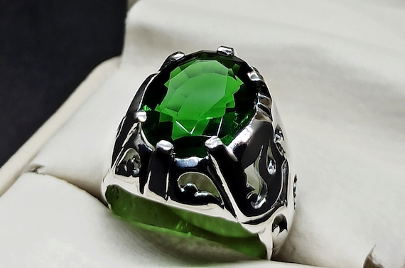 Dark green peridot sale