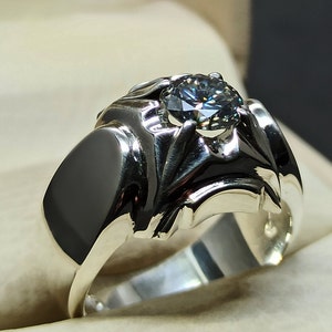 1 Carat Diamond Cut Moissanite Diamond Women Ring Sterling Silver 925 Handmade Moissanite Ring Diamond Ring 14k Gold Ring 18k Gold Ring