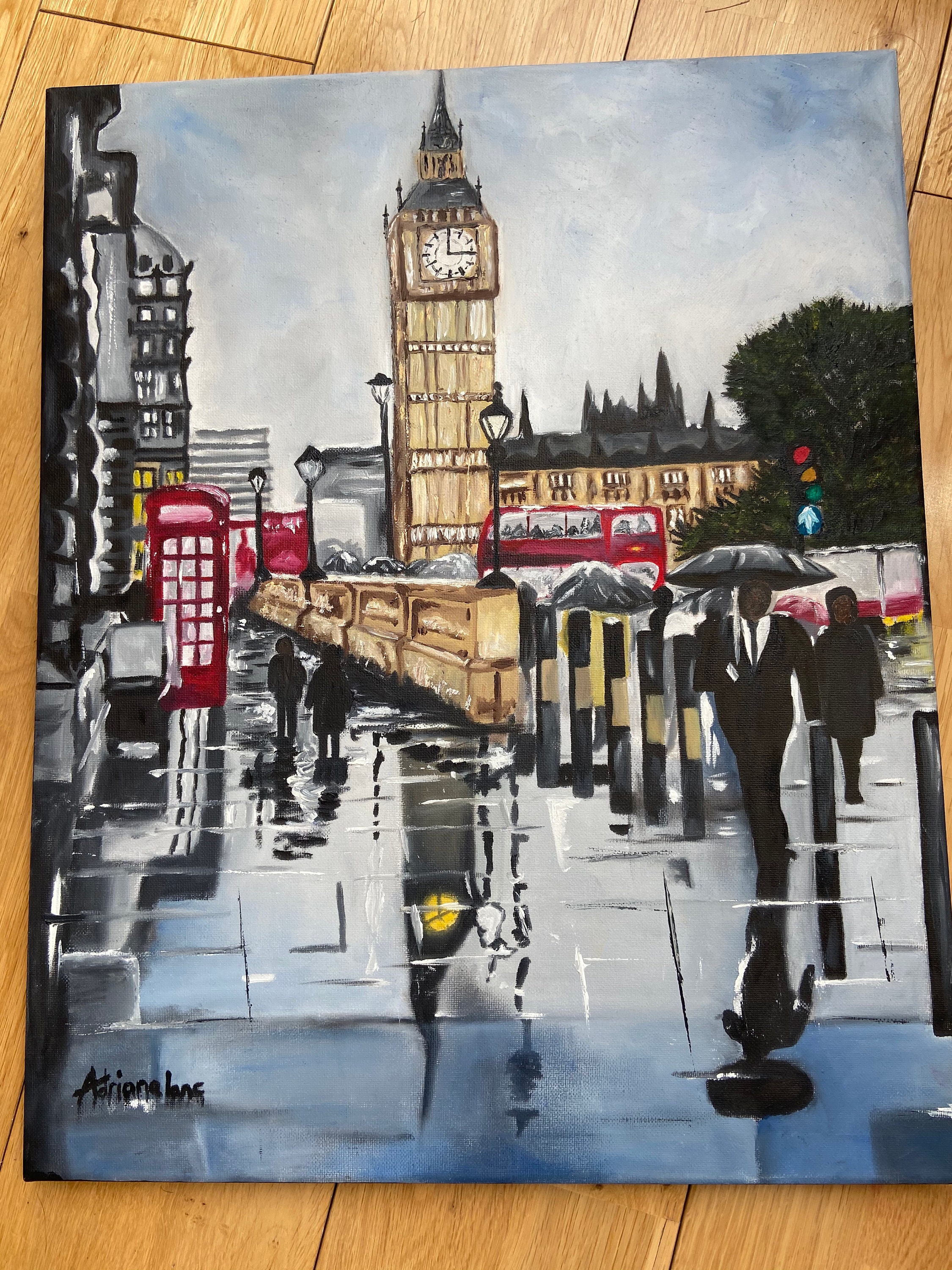 London Original Oil Painting Etsy