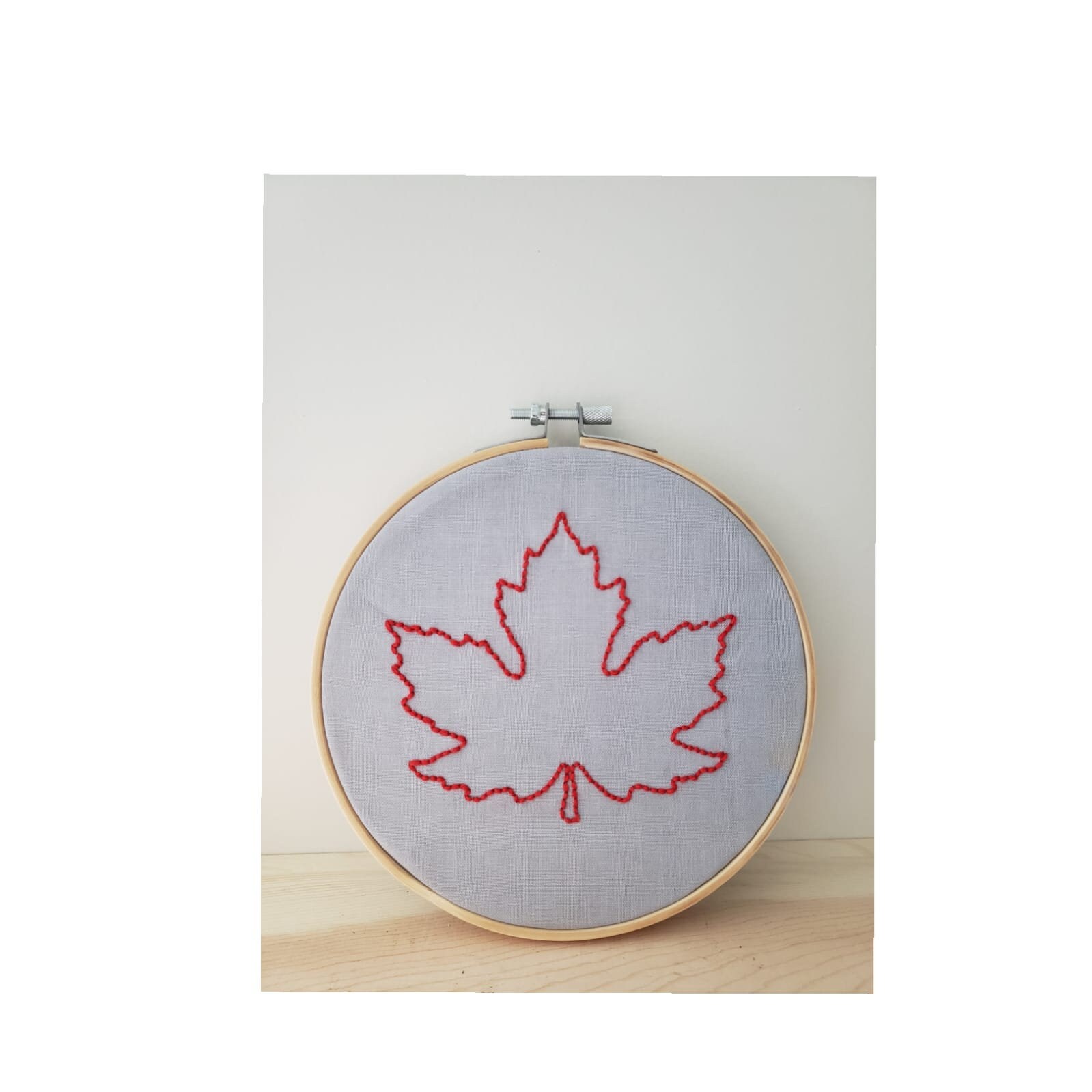 Maple Leaf Embroidery Etsy
