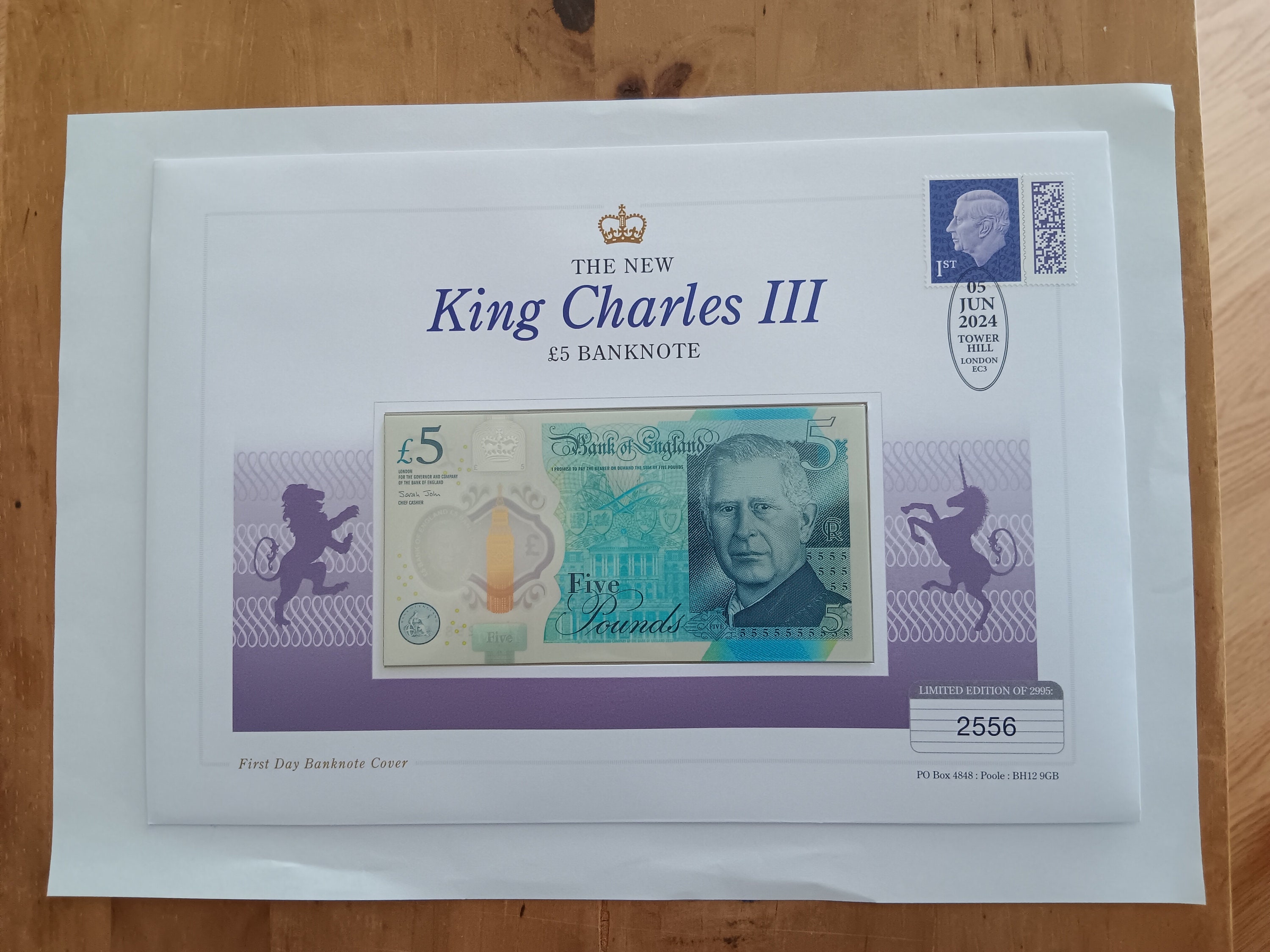 D*Face × King Charles £5 紙幣 シルク 英国限定 D*Face × King
