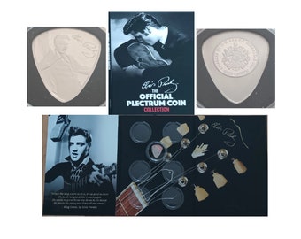 Elvis Presley Plectrum coin Rock ‘n’ Roll star very special limited edition from Gibraltar - 1 coin shaped as plectrum
