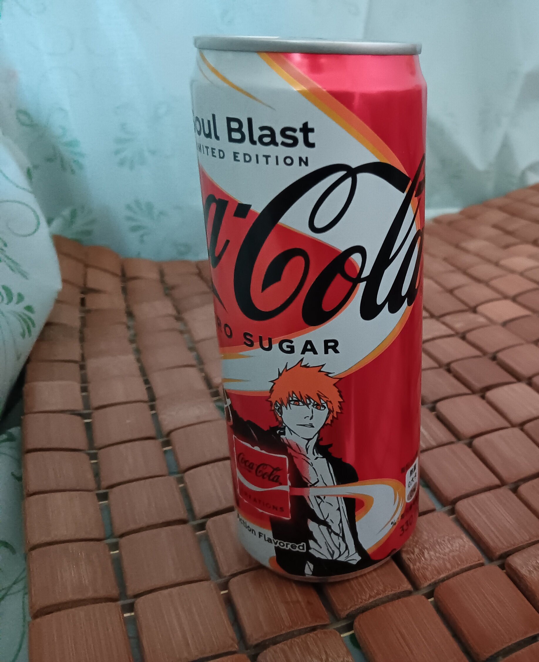 Taiwan Coca Cola Zero Sugar Action Flavored Soul Blast Anime