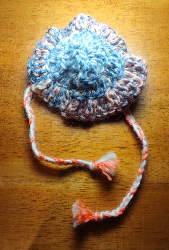 ORANGE SUN HAT WITH CORDS, BABY ORANGE SUN HAT WITH CORDS, BABY