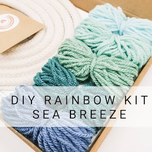 Christmas gift Macrame rainbow kit Craft kits Craft kits for adults Care package