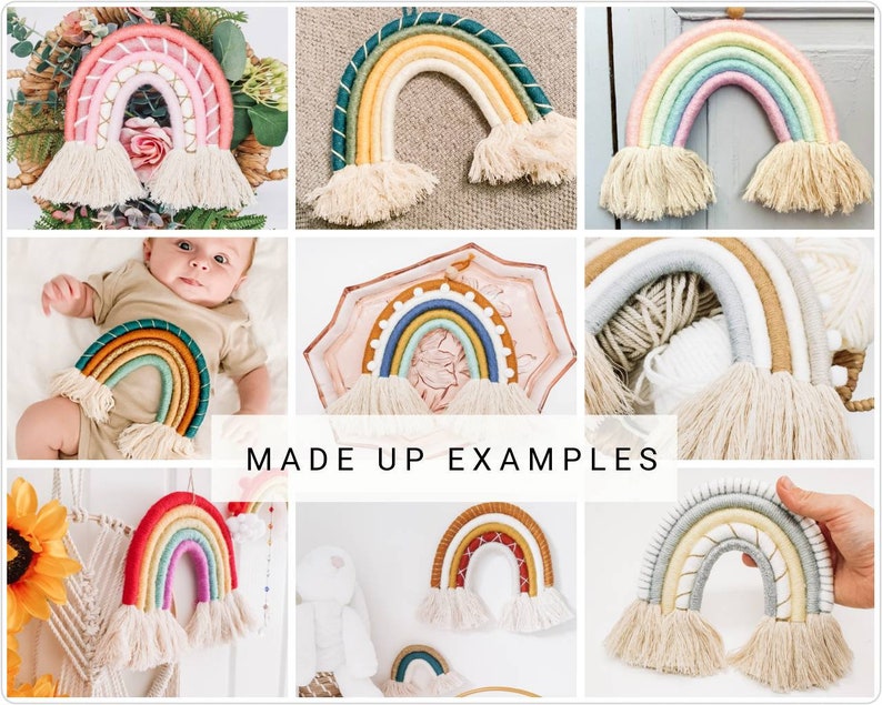 Craft kits  Macrame rainbow kit  Craft kits for adults  image 2