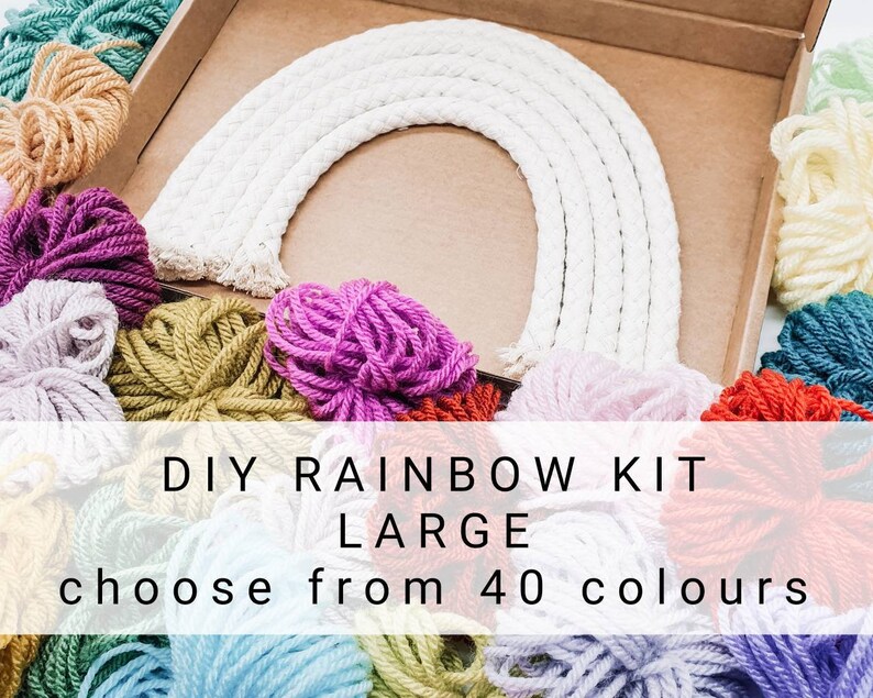 Craft kits  Macrame rainbow kit  Craft kits for adults  image 0