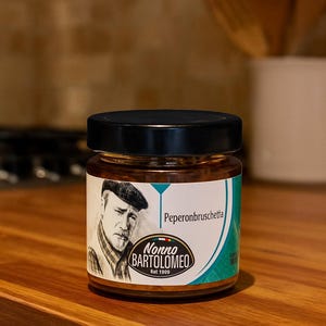 Peperonbruschetta - Nonno Bartolomeo depuis 1860 - 100% naturel, idéal pour les cadeaux zéro kilomètre