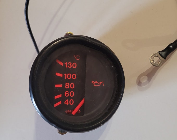Alpine Renault Jaeger Oil Temperature Gauge Mechanical Movement Rally