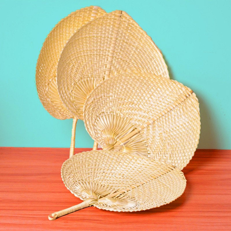 Bamboo Hand FanStraw FanWall Decor FanHandwoven Wall Etsy