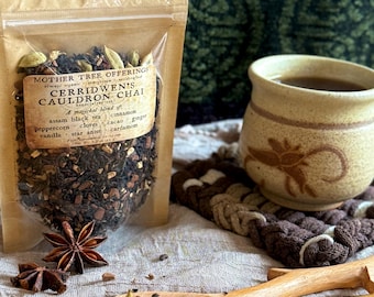 Cerridwen’s Cauldron Chai | Organic Loose Leaf Chai | Handcrafted | 1.5oz