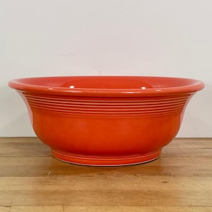 Persimmon Fiesta Mixing Bowl: 9 3/8" Post 1986 Salmon Bakeware