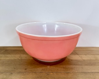 Pyrex Pink Mixing Bowl #403, 8" Pink Bowl by Corning