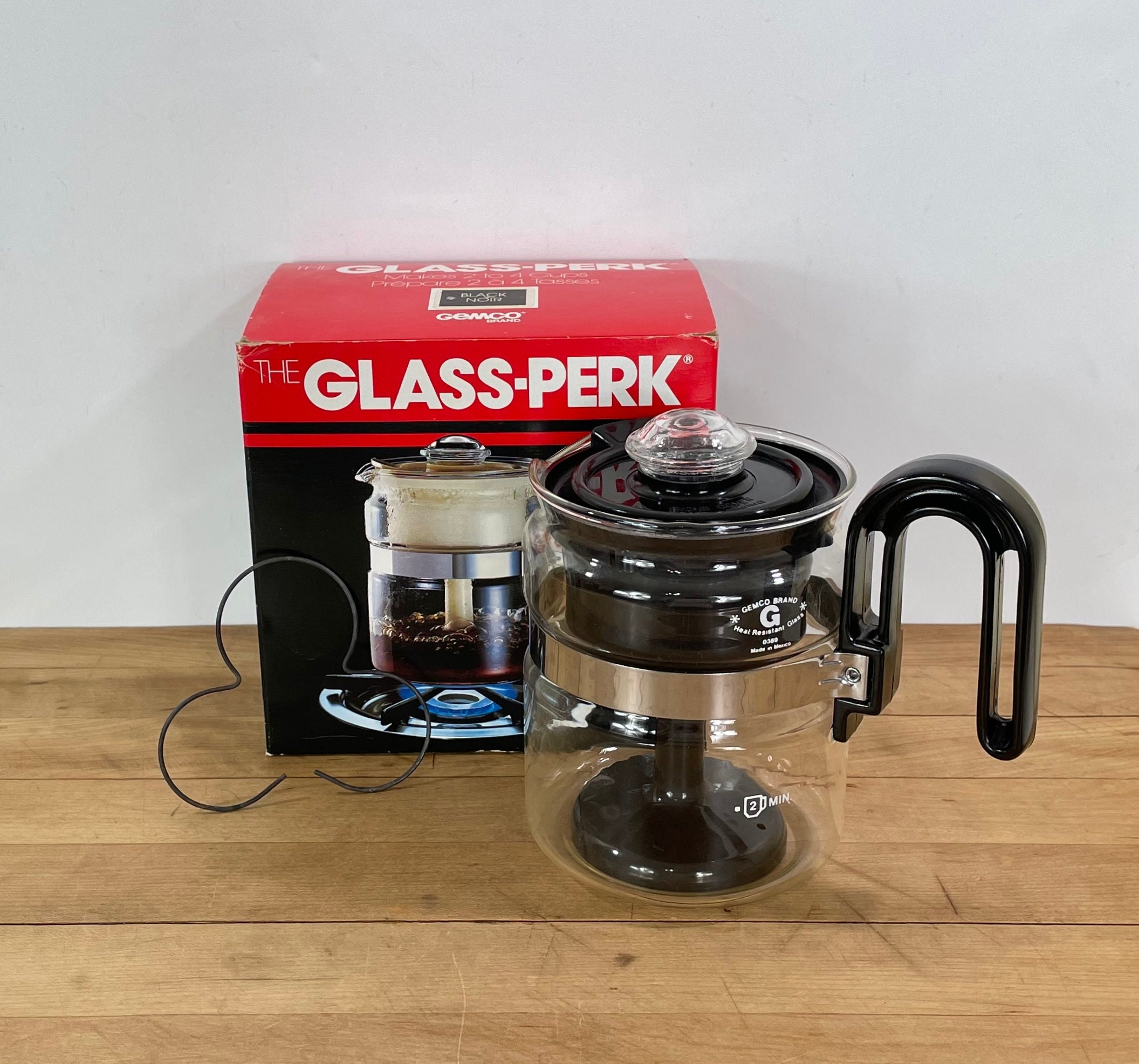 1985 Gemco to Cup Percolator, All Parts and Original Box, All