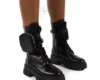 Schwarze Stiefeletten Etsy
