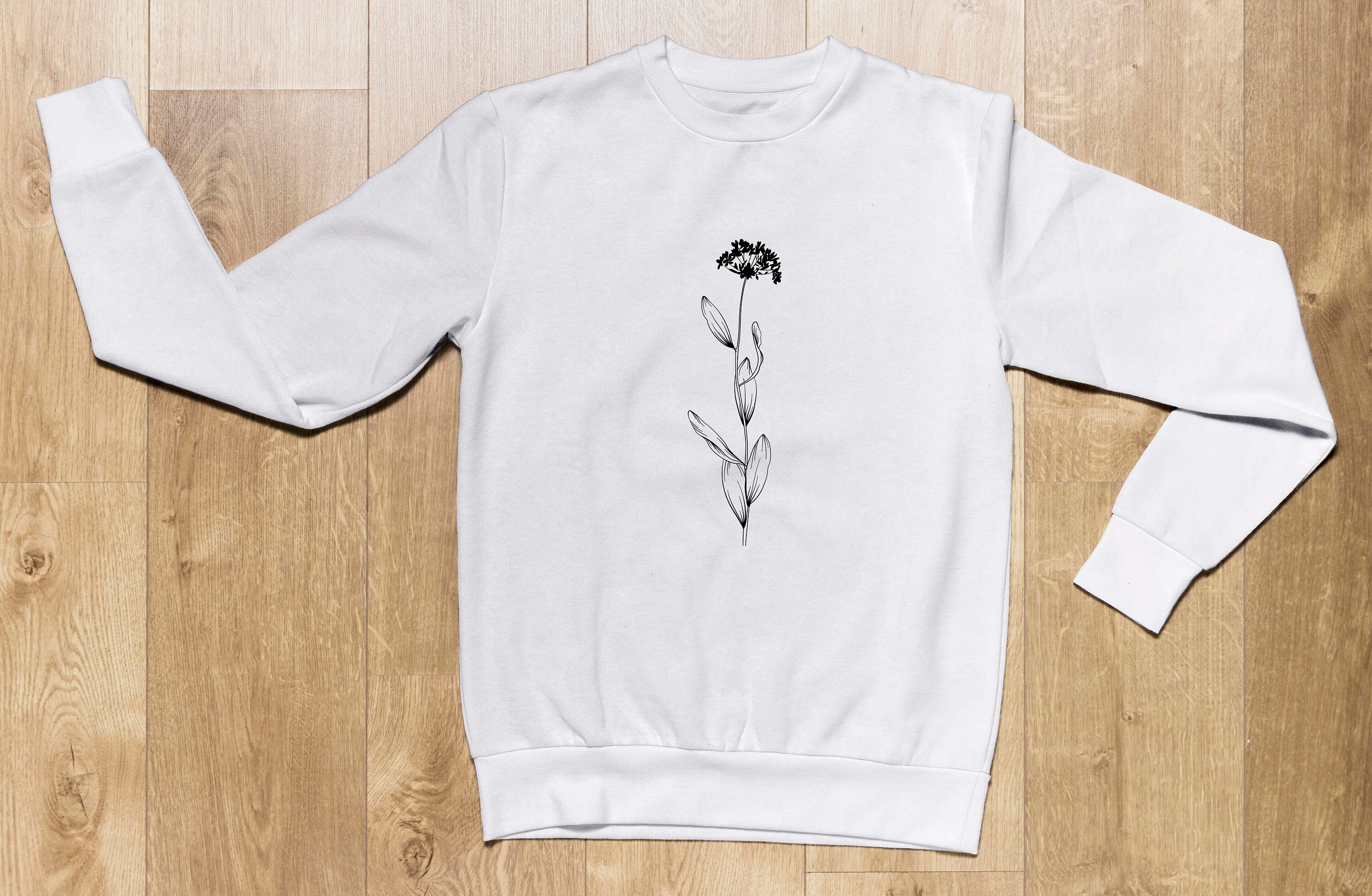 Flower Hoodie Floral Sweatshirt Wildflowers Lover Gift Etsy