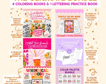 El paquete definitivo de letras y coloreado / Libro de ejercicios / Trazado / Libro para colorear / Herramientas para iPad / Apple Pencil / Letras / Letras para iPad / Arte /