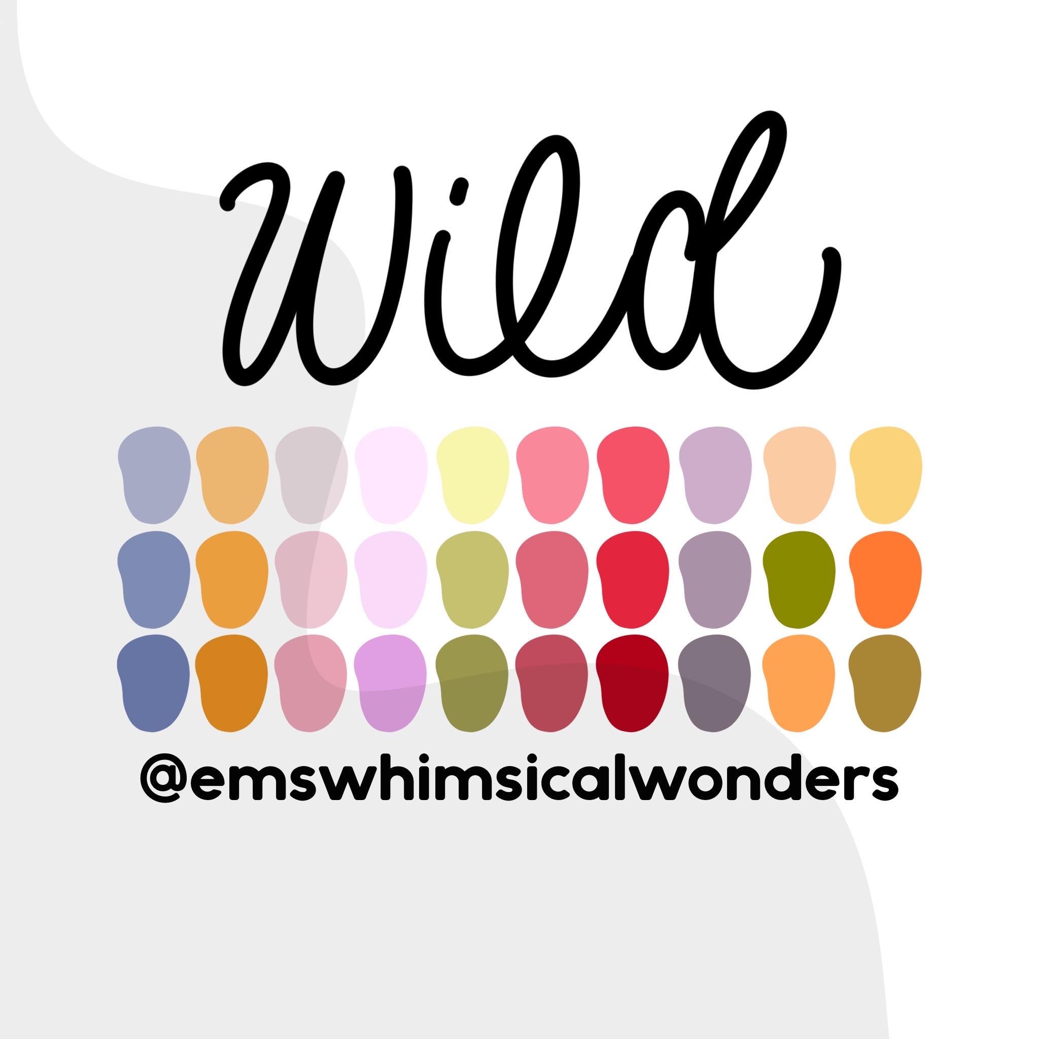 Wild Color Palette, Pastel Colors, Digital Download, Procreate Color ...