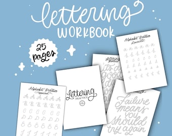 Procreate Lettering Practice Workbook 25 pages/ Procreate / Lettering Practice/