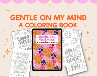Suave para mi mente Procreate Lettering / Libro de ejercicios / Trazado / Libro para colorear / Herramientas para iPad / Apple Pencil / Lettering / Lettering para iPad / Arte/