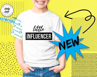 Little Influencer The Original Vlogger T-Shirt for Kids! Little Monsters perfect durable tee to go exploring or store hopping