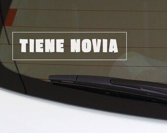 La TOXICA Edition TOXIC GIRLFRIEND Edition Funny Car Vinyl Decals Outdoor Waterproof Sticker Rear Window English / Español Tiene Novia