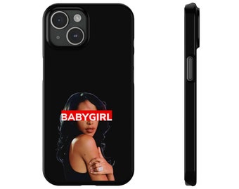 Retro Aaliyah Babygirl iPhone Phone Case - 90s Hip-Hop Icon, Protective Cover, Nostalgic Gift- Phone Cases