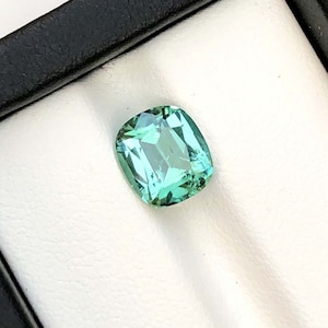 Lagoon Tourmaline Gemstone, ink blue Cushion Cut Tourmaline, Loose Gemstone, Tourmaline lagoon color ,Tourmaline Jewelry - 2.25 CT