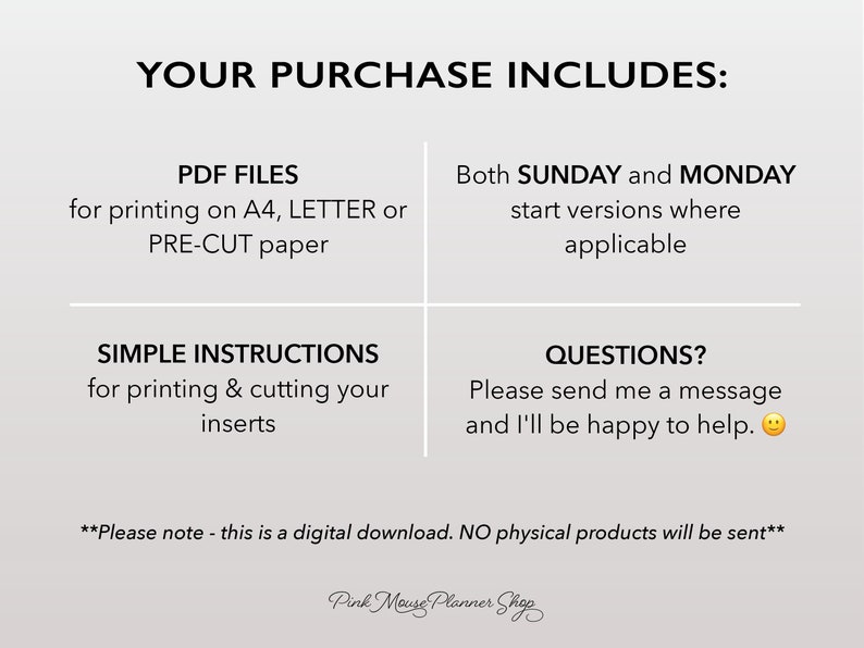 2024 Two Days per Page Planner Inserts, Simple Dated Daily Journal, Half Page per Day Printable Planner, Minimal Daily Agenda Refill 2DPP image 4