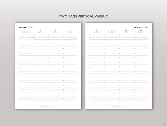 2024 Vertical Weekly Agenda