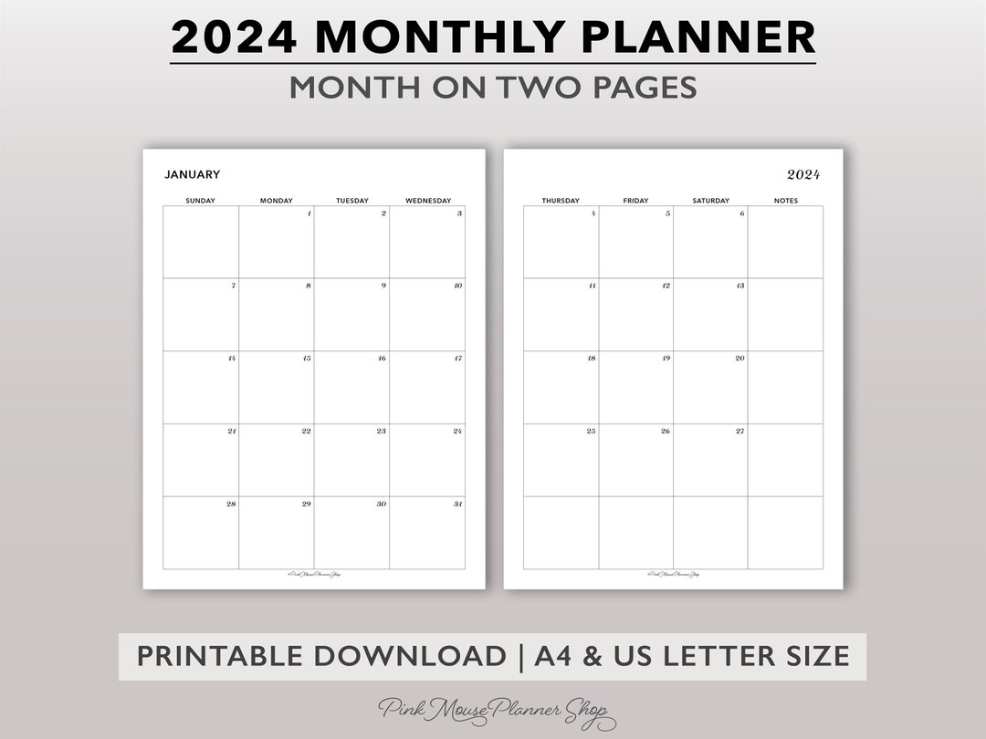 2024 Monthly Printable Planner - Il 1080xN.5442006100 3v56 
