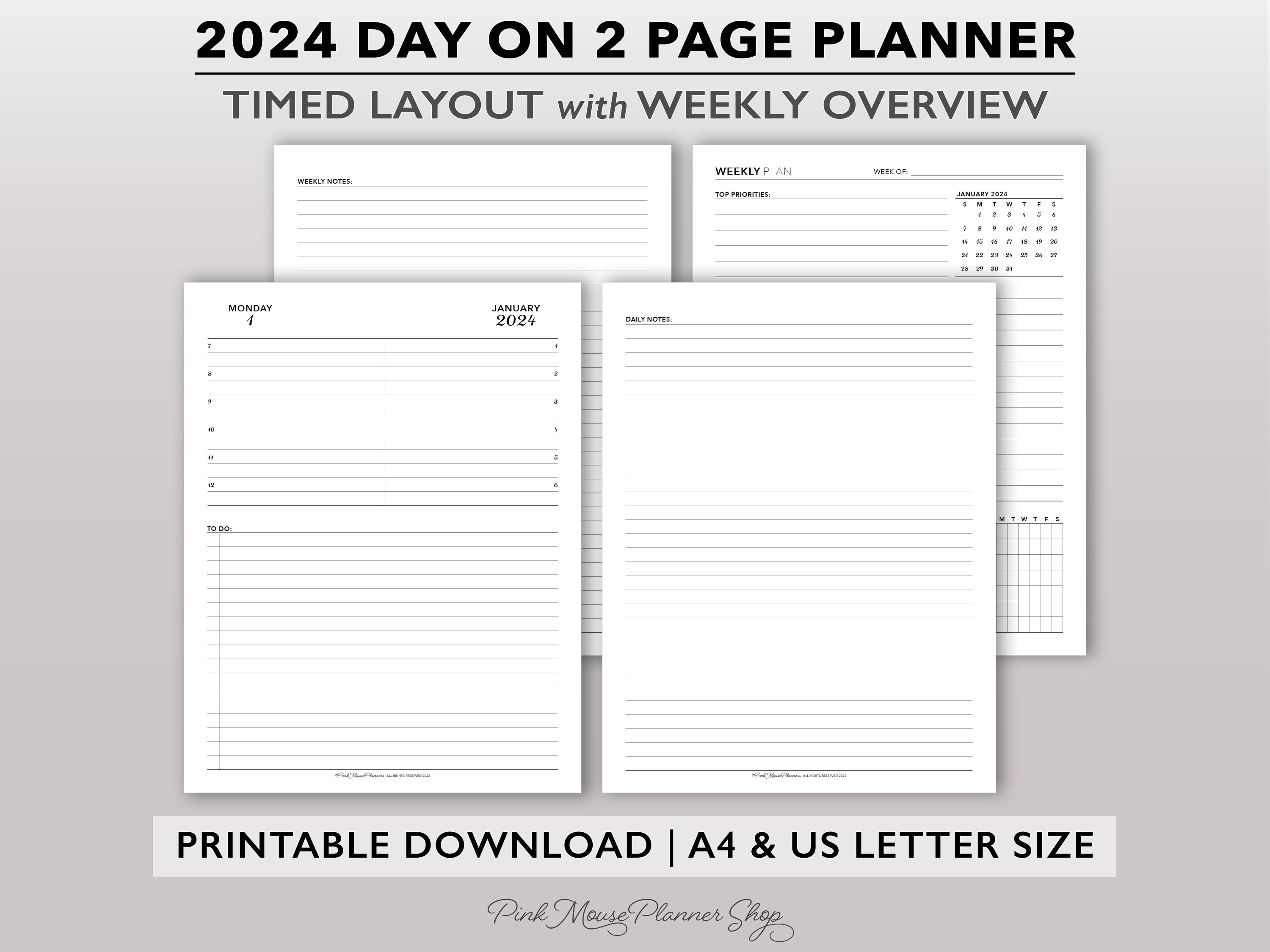 2023/2024 Daily with Grid Planner Insert Dated DO1P