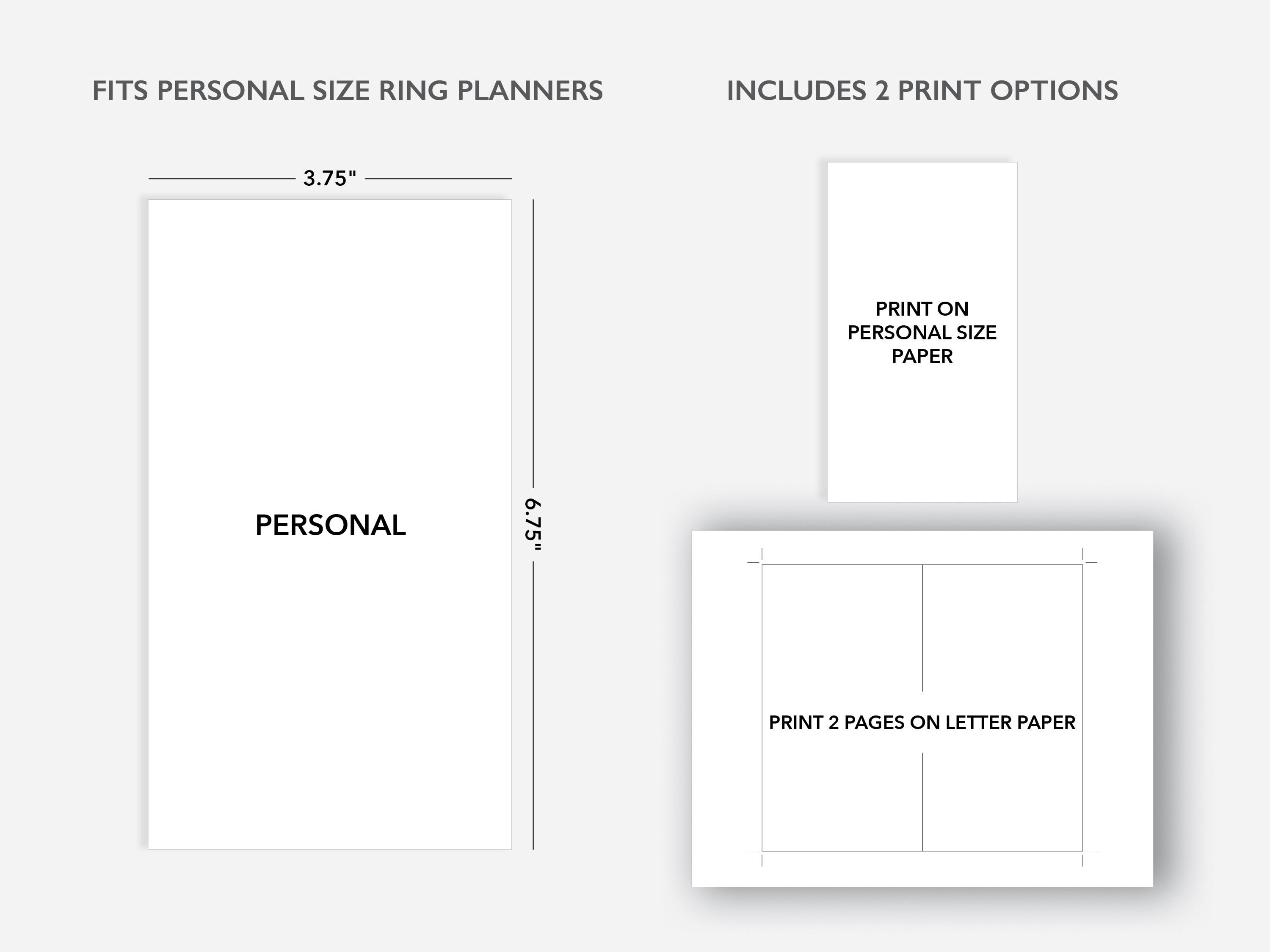 2026 Two Page per Day Daily Planner Printable W/ Weekly Dashboard ...