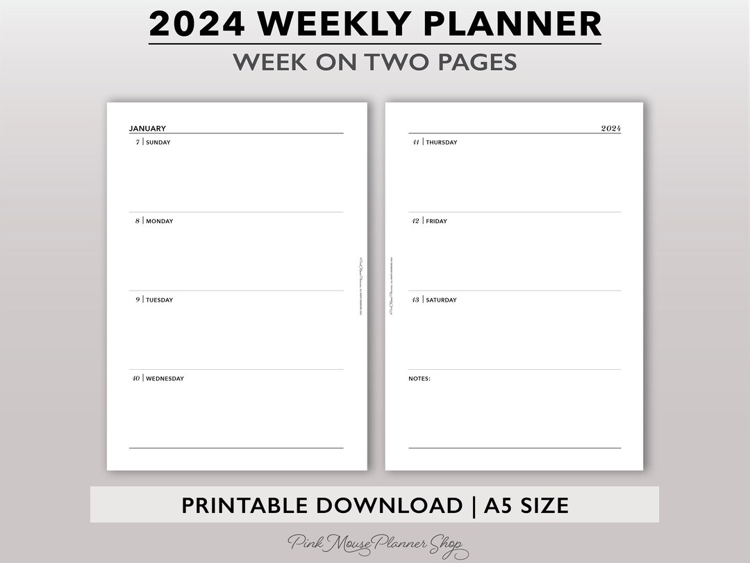 2024-weekly-planner-printable-a5-weekly-calendar-for-ring-binders-minimalist-week-on-2-pages-agenda-a5-weekly-planner-insert-template-pdf-etsy