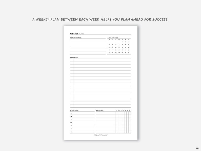 2026 Daily Vertical Timed Planner Inserts W/ Weekly Overview, Day per ...