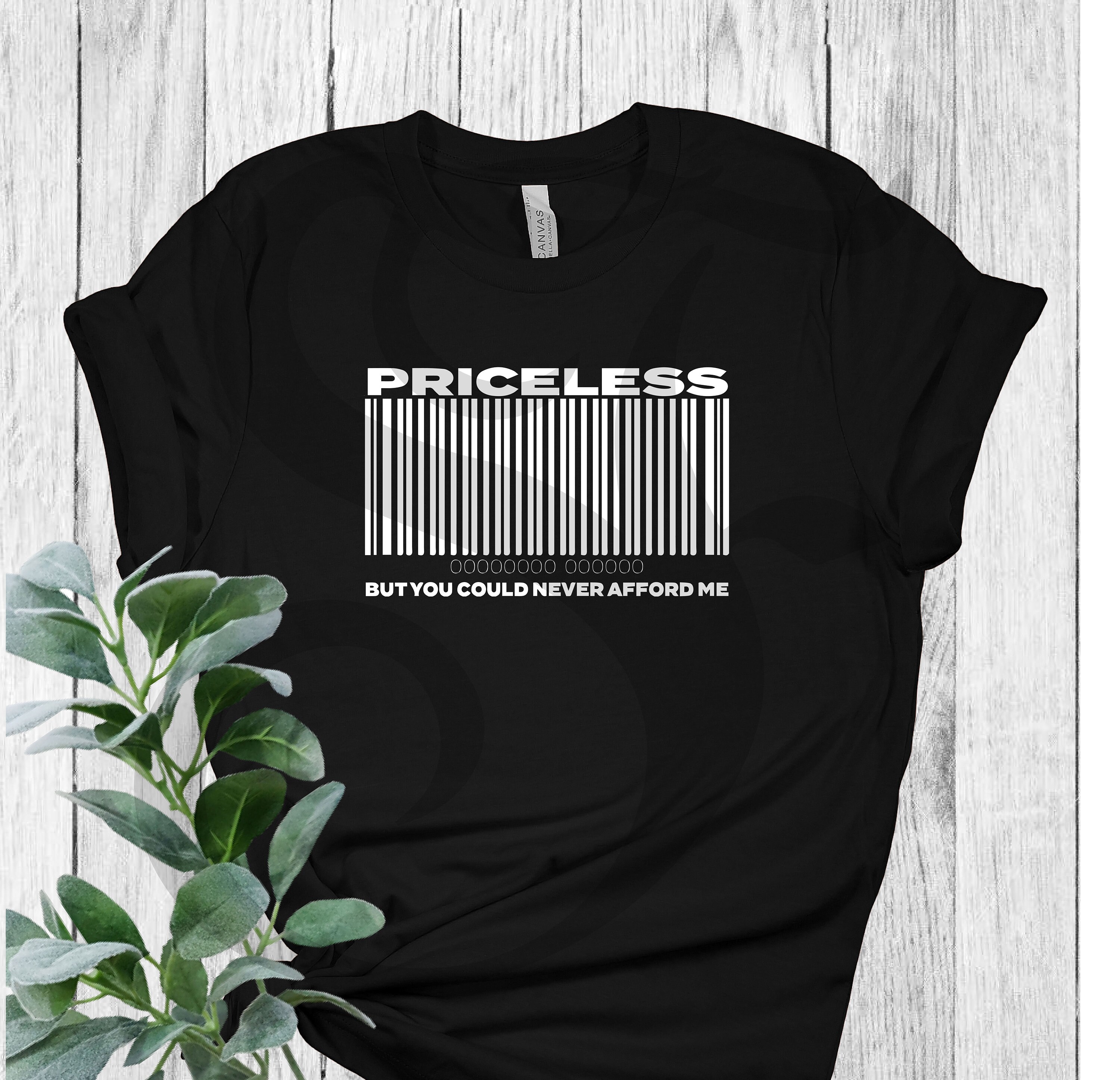 Barcode T-shirt Priceless Soft Barcode Unisex Plus T-shirt Size Etsy T-shirt T-shirt T-shirt -