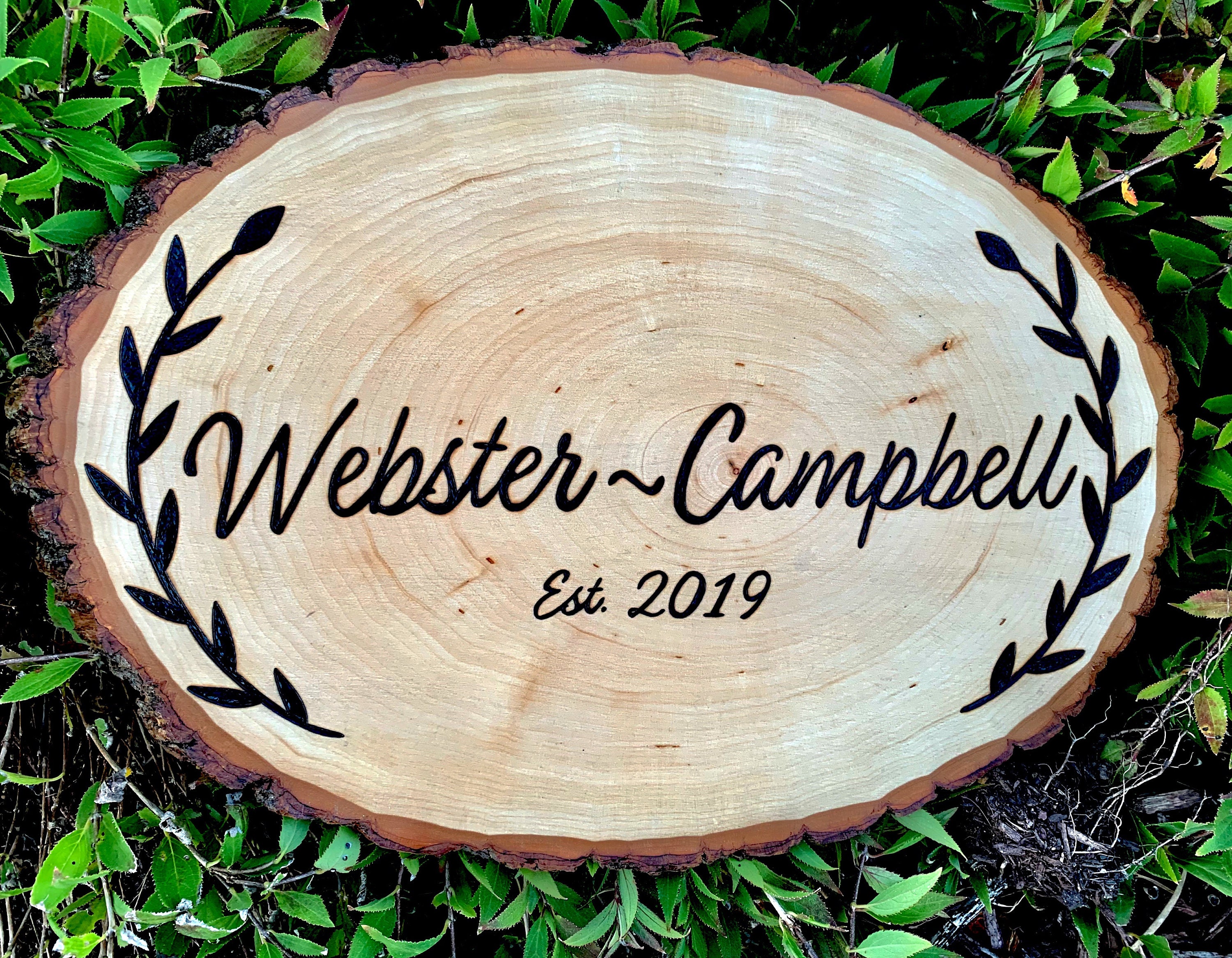 Custom Wood Burning With Text Etsy