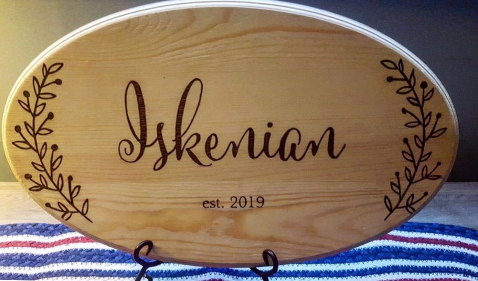 Custom Wood Burning With Text Etsy