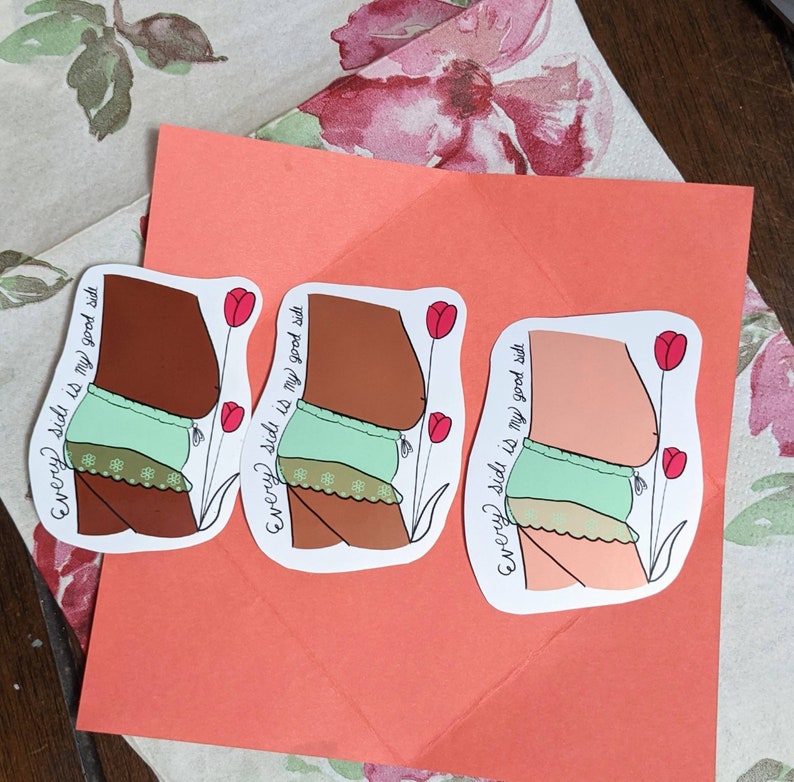 Every Side is My Good Side Body Positivity Feminism Etsy