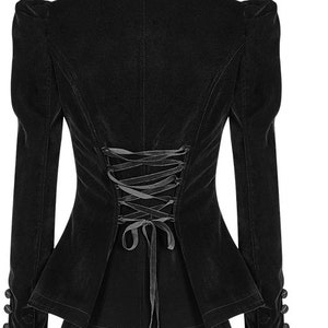 Victorian Witch Gothic Weft Velvet Cropped Jacket Witchy - Etsy