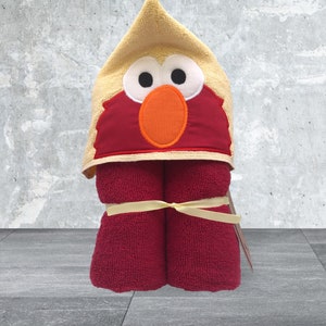 Elmo Hooded Towel Etsy