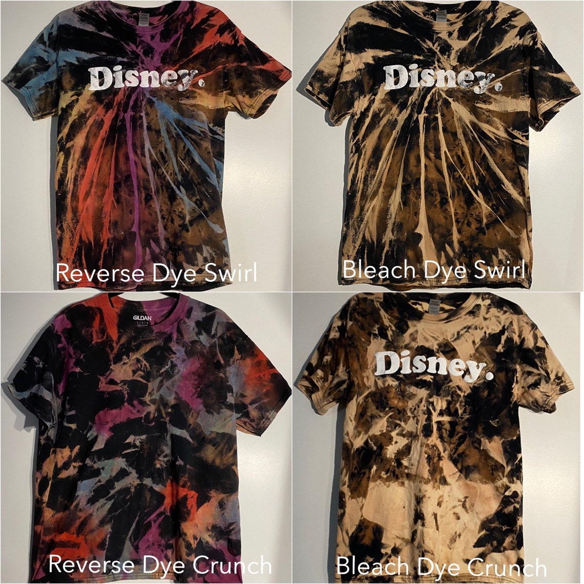 T Shirt Tie And Dye Javel Disney. Colorant deau de Javel / Tie Dye / T-shirt unisexe | Etsy