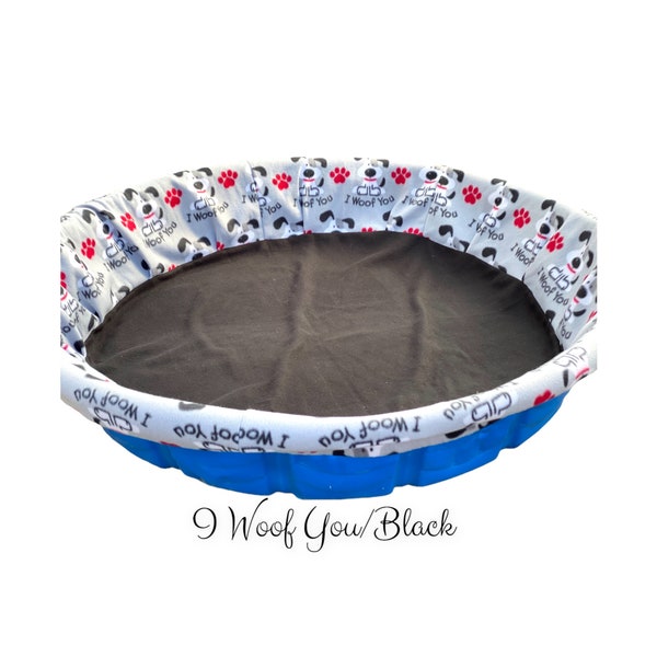 Fleece Whelping Kiddie Pool Liner for DIY Puppy Birth/Dog Bedding Blanket/Breeder Nesting Pet Supply/Gift for Dog Mom/Dad or Animal Shelter