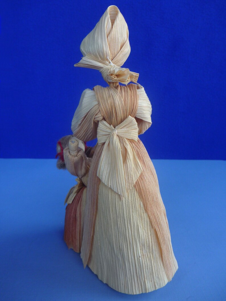 Handmade Vintage Czechoslovakian Corn Husk Doll Etsy