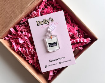 Smells Like Fantasy Kindle Charm | Dragon Fairies Romantasy Book Lover Candle Cosy Reading Club Booktok Bookish Mystical Bookworm Gift