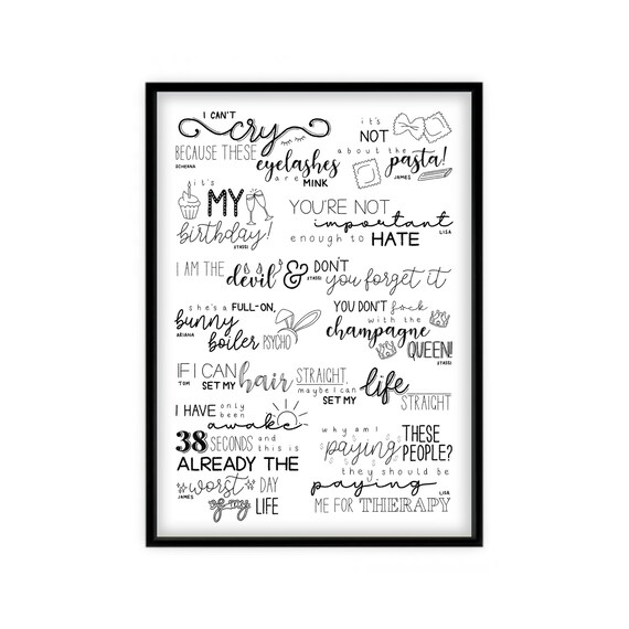 Vanderpump Rules Lisa Quote Print Wall Art Stassi Schroeder Etsy