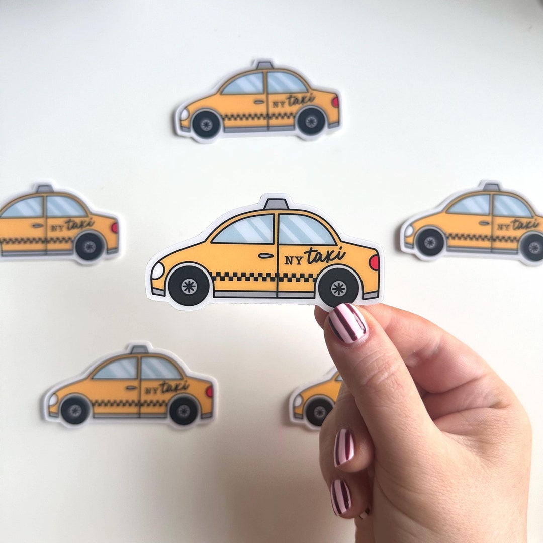 Large NYC Taxi Sticker | Suitcase Luggage Identifier New York Big Apple ...