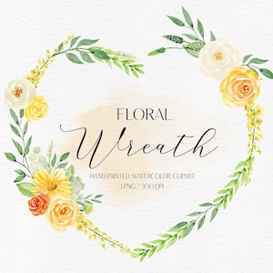Flower Wreath PNG Watercolor Floral Frame Clipart  Flower Frame Png Watercolor Wreath Flower Clipart Invitation Frame