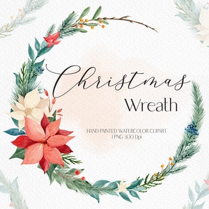 Aquarela Guirlanda De Natal Clipart Inverno Clipart Cartão De Feriado Clipart Feriado Clipart Quadro De Inverno Clipart